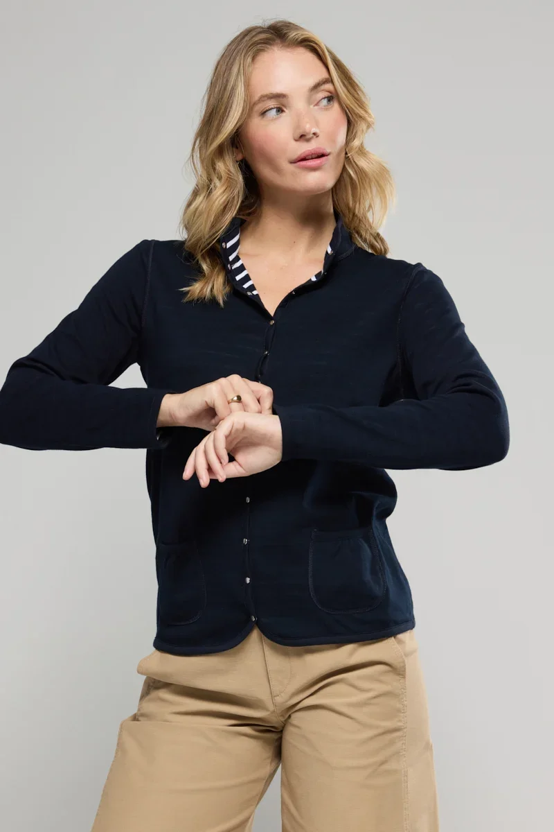 Elite Reversible striped jacket – cotton Soft