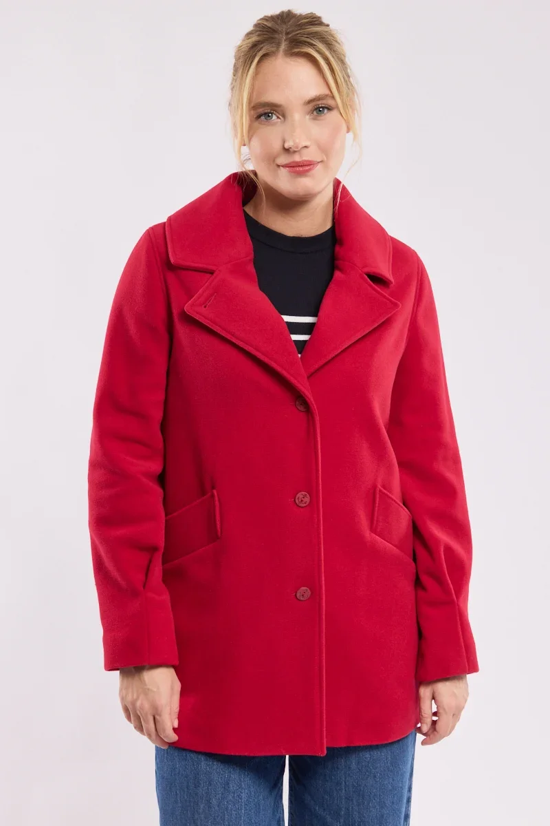 Expertly Made Buttoned pea jacket - wool Easy-to-Use