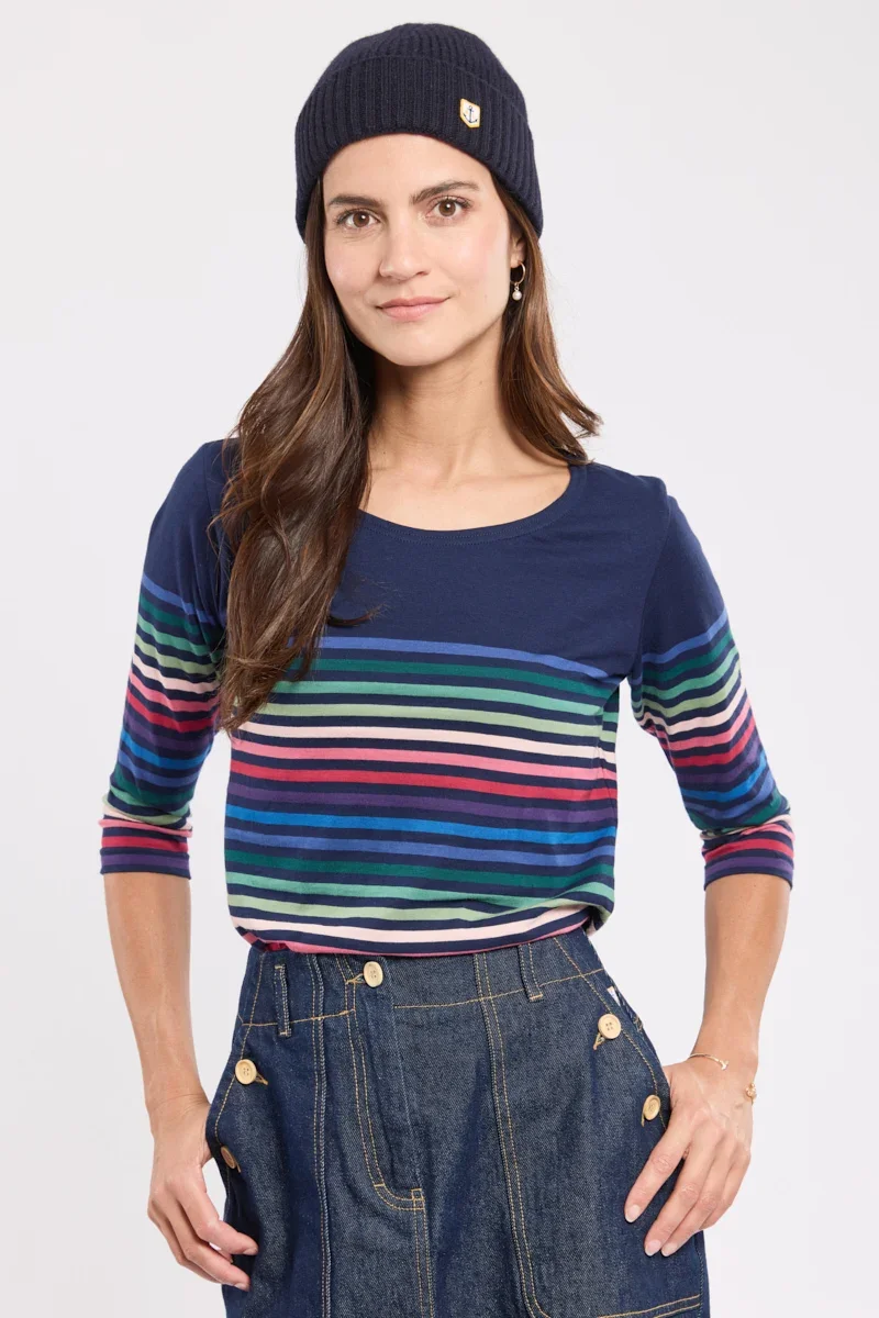 Top-Quality 10-colour Breton striped shirt - cotton Next-Generation