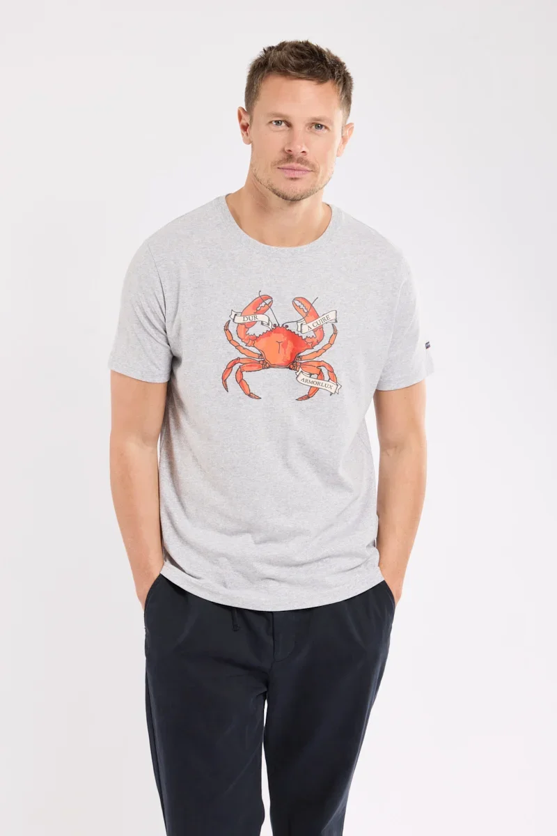 Solid Screen-printed T-shirt - light cotton Elegant