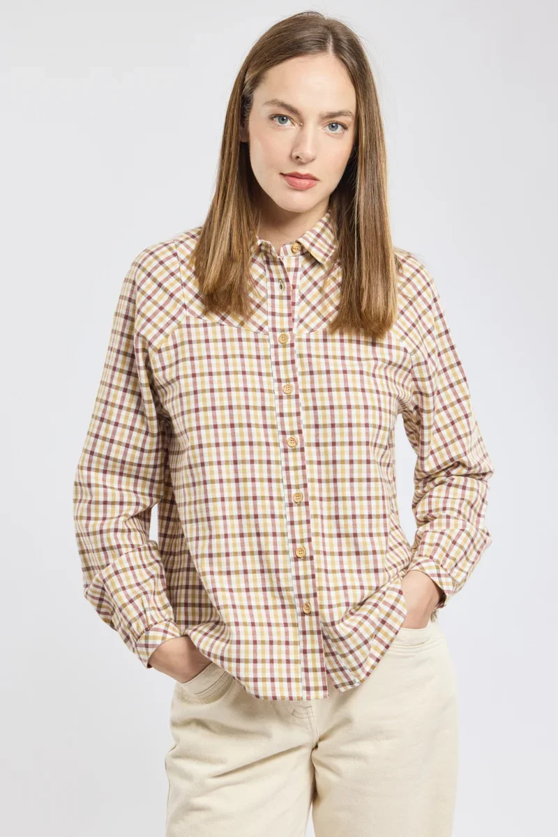 Minimalist Checked shirt – cotton Versatile