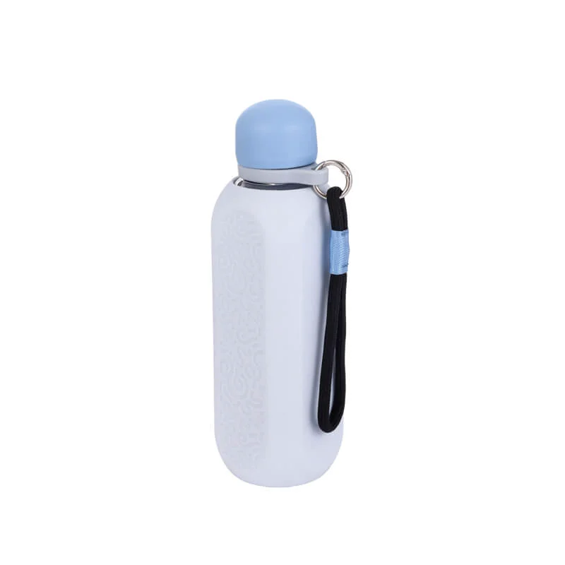 Genuine Glass Water Bottle with Silicone Sleeve 05110A Quality