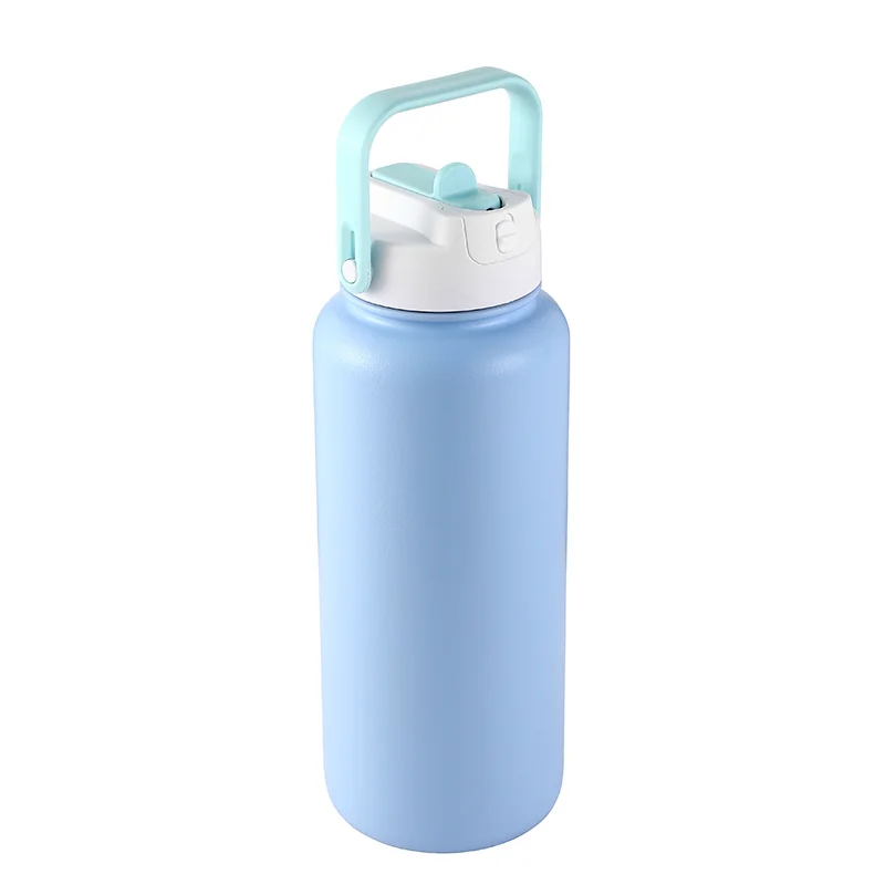 Genuine Insulated Sports Water Bottle with Straw 01634A Traditional