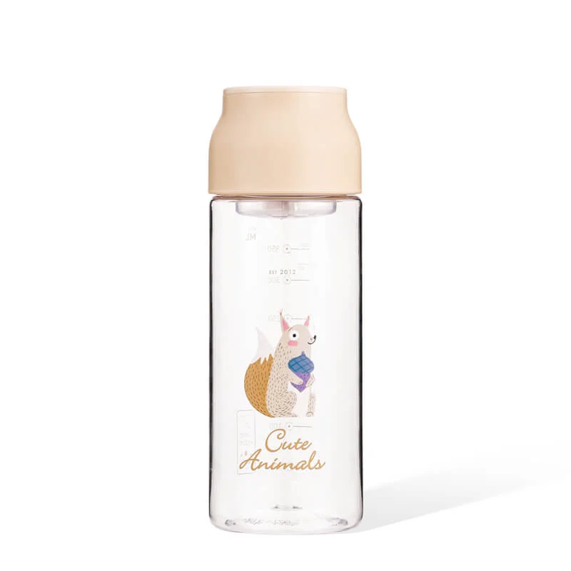 High-Grade BPA- Clear Cute Plastic Water Bottle Refined