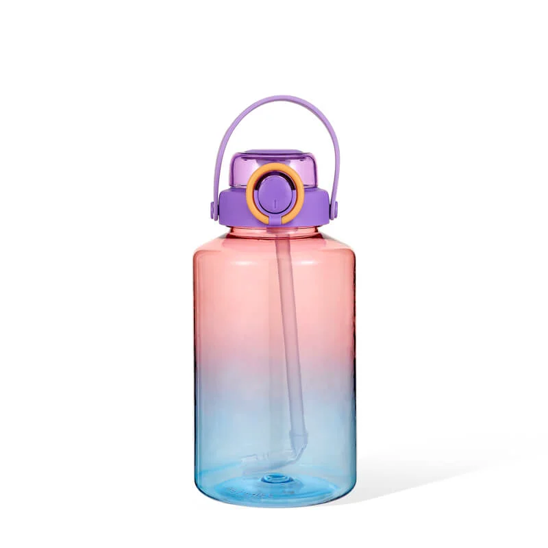 Breathable Plastic Water Bottle With Straw BPA- Excellent