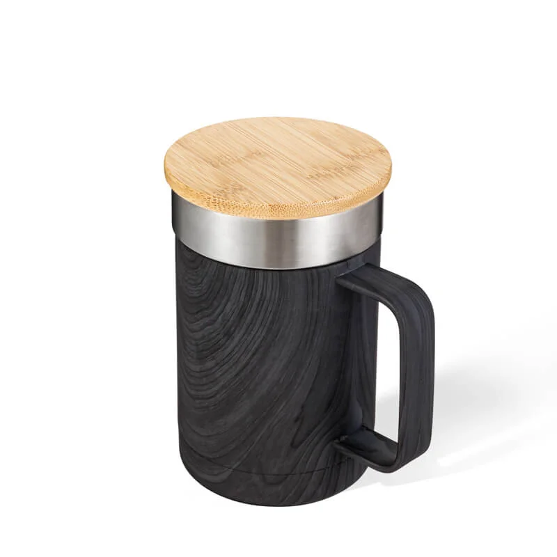 Green Eco Friendly Coffee Mug With Bamboo Lid 04019 Advanced
