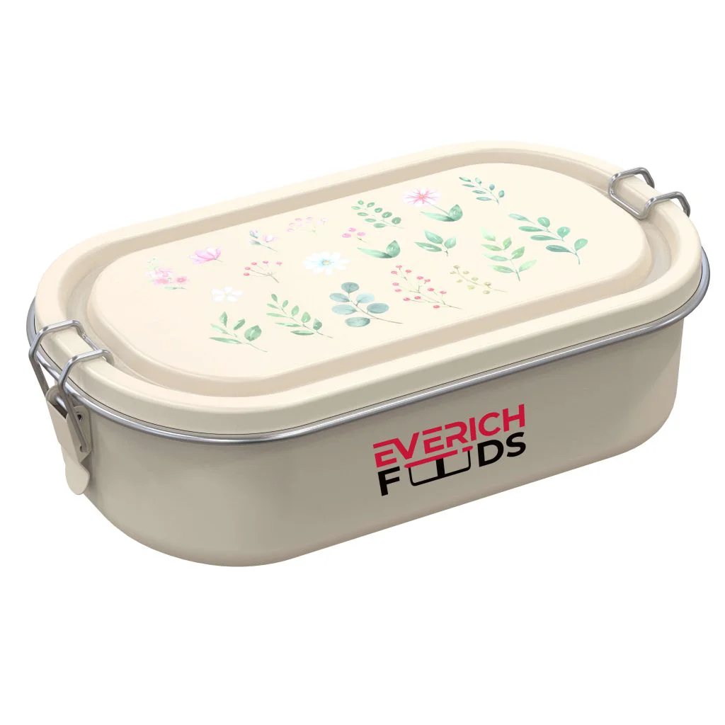 Safe 900ml Stainless Steel Lunch Box for Office 13811C Minimalist