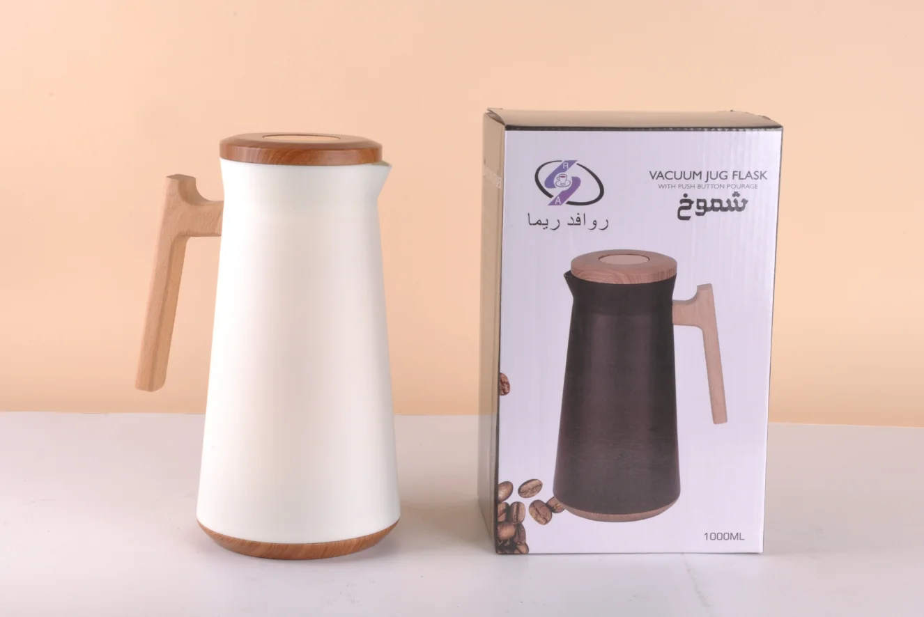 Reusable 1L wooden handle coffee teapot shop Pot WG15017 Proven