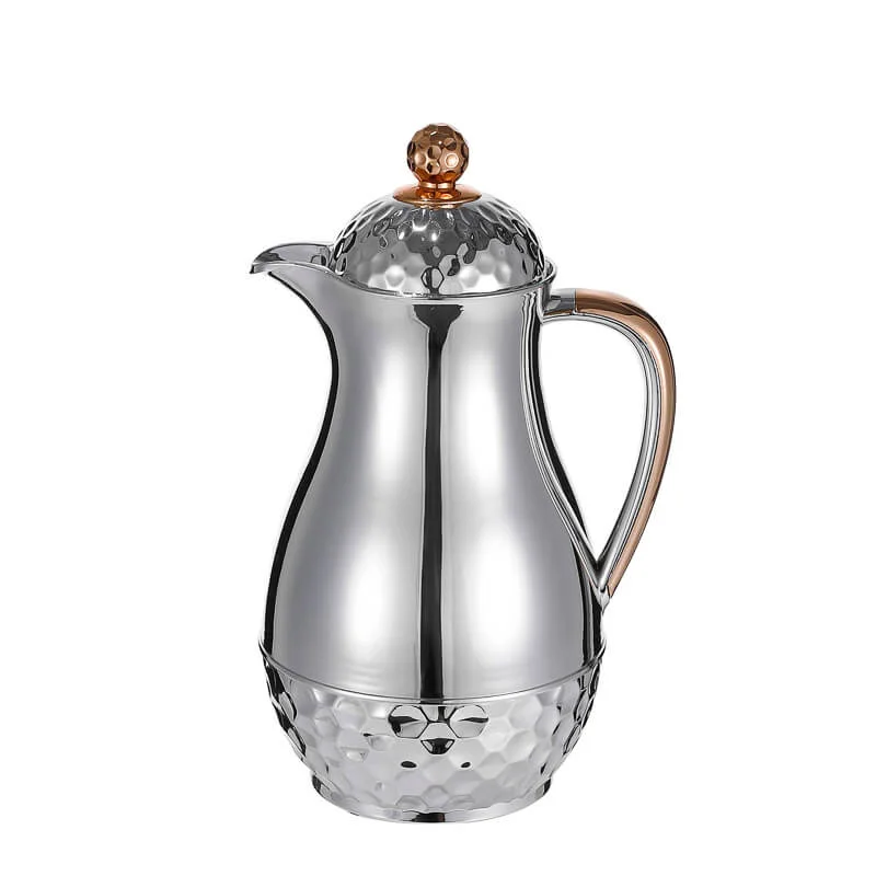 First-Class 1L Dubai Dallah Coffee Pot with Glass Inner EHO18013 Environmentally Friendly
