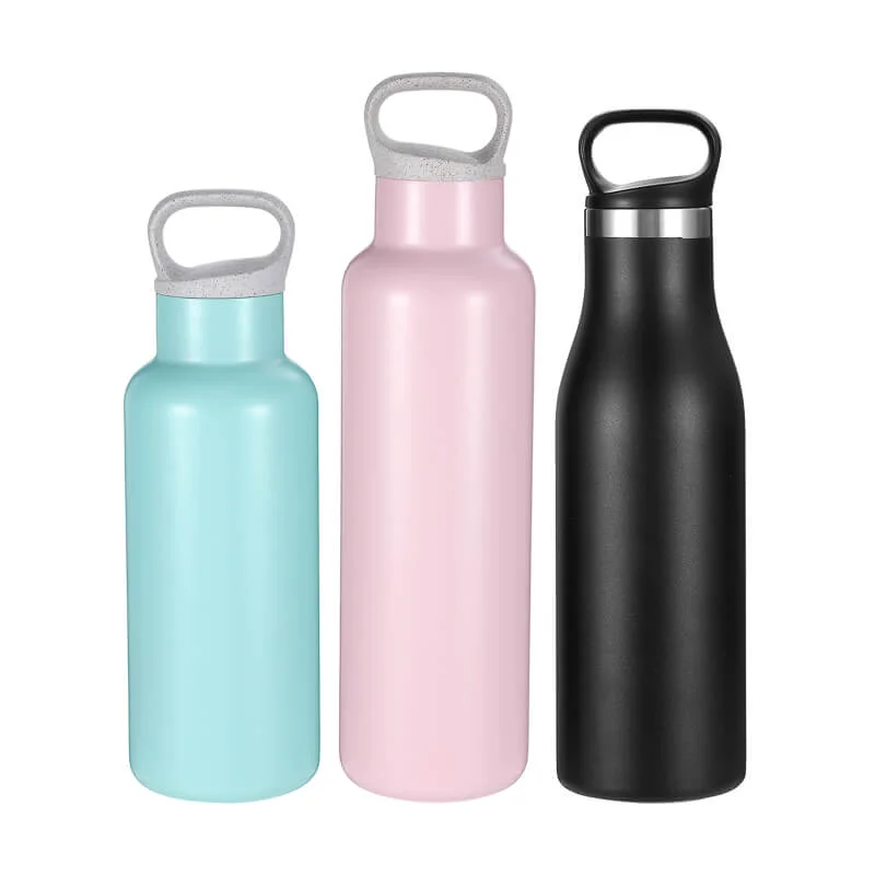 Lightweight 500ml 750ml Insulated Water Bottle with Handle Lid 01132A Carefully Designed