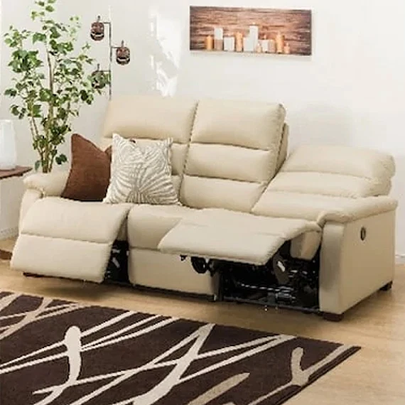 Reusable 3 SEAT RECLINER SOFA N-BELIEVA BE2-MI15 LEATHER Eco-Friendly