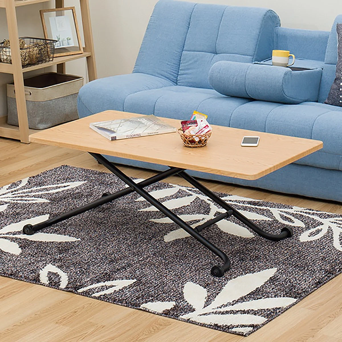 Fast COFFEE TABLE RIZA-N LBR BK Detailed
