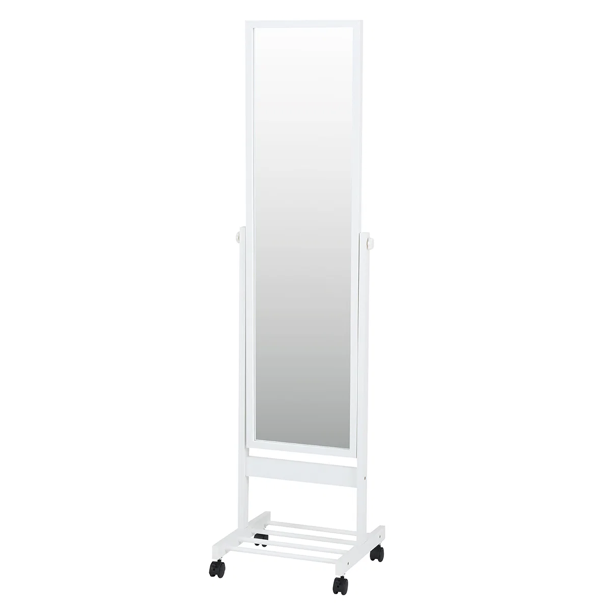 High-End STANDING MIRROR CASTER FF4 WH User-Friendly