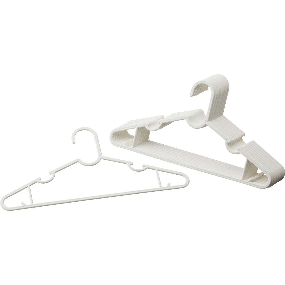 World-Class LAUNDRY Y-SHIRT HANGER 10P YSH-4007NW Smooth