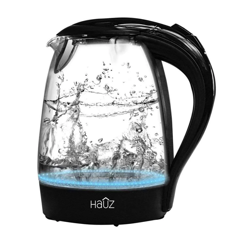 Lightweight Haûz - 1.7L Illuminating Cordless Glass Kettle High-Quality