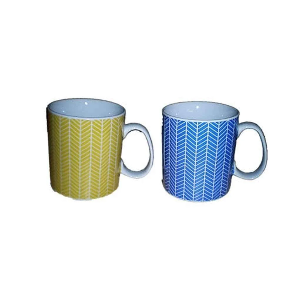 Premium Material Assorted 400ml Mugs Casual
