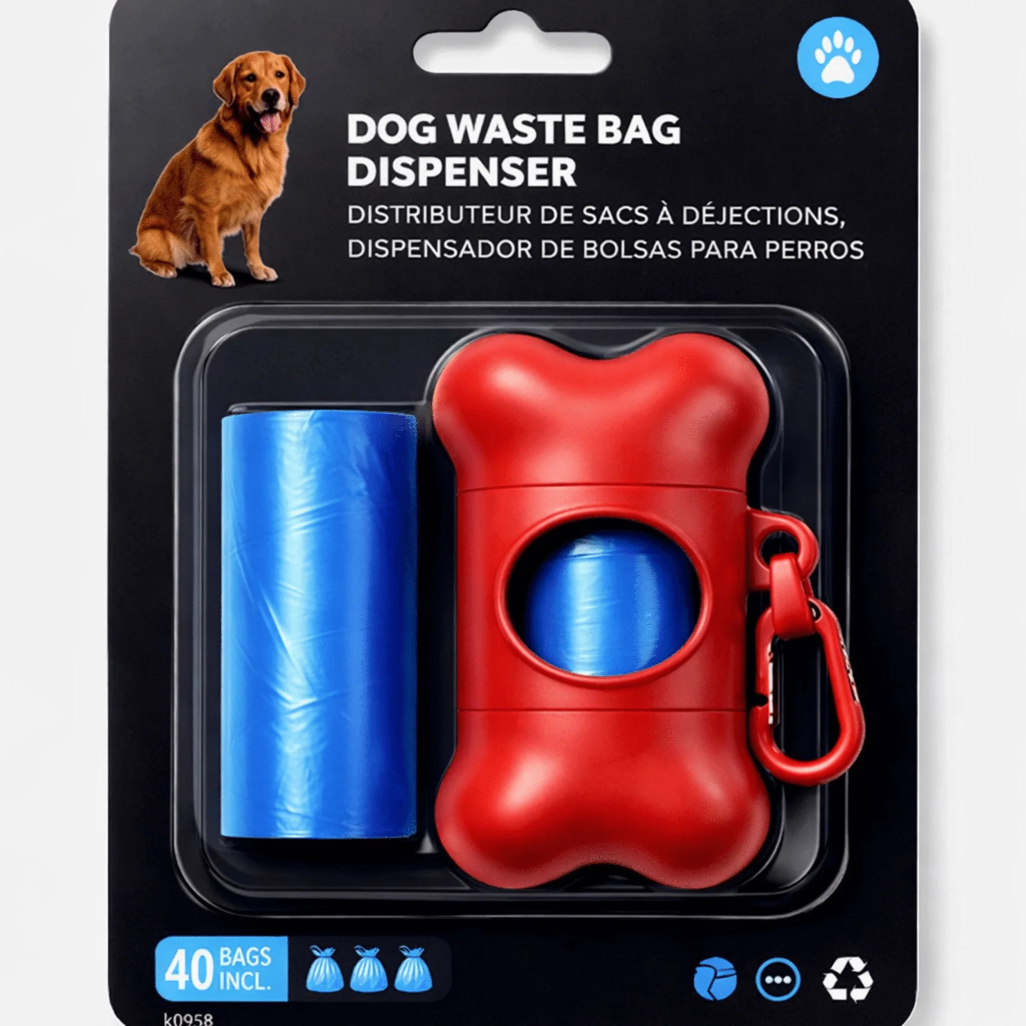 Elegant Dog Clean Up Bag Dispenser 30ct Convenient