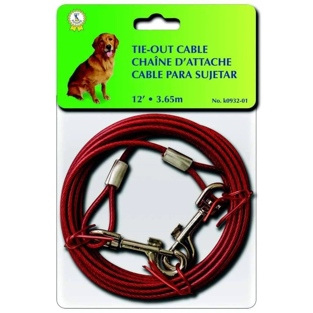 Reliable Chaîne d'attache 3.65m Tie Out Cable 12ft Top-Quality