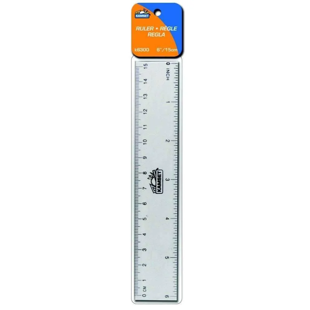 Unique Ruler 6 15cm - Plastic Breathable