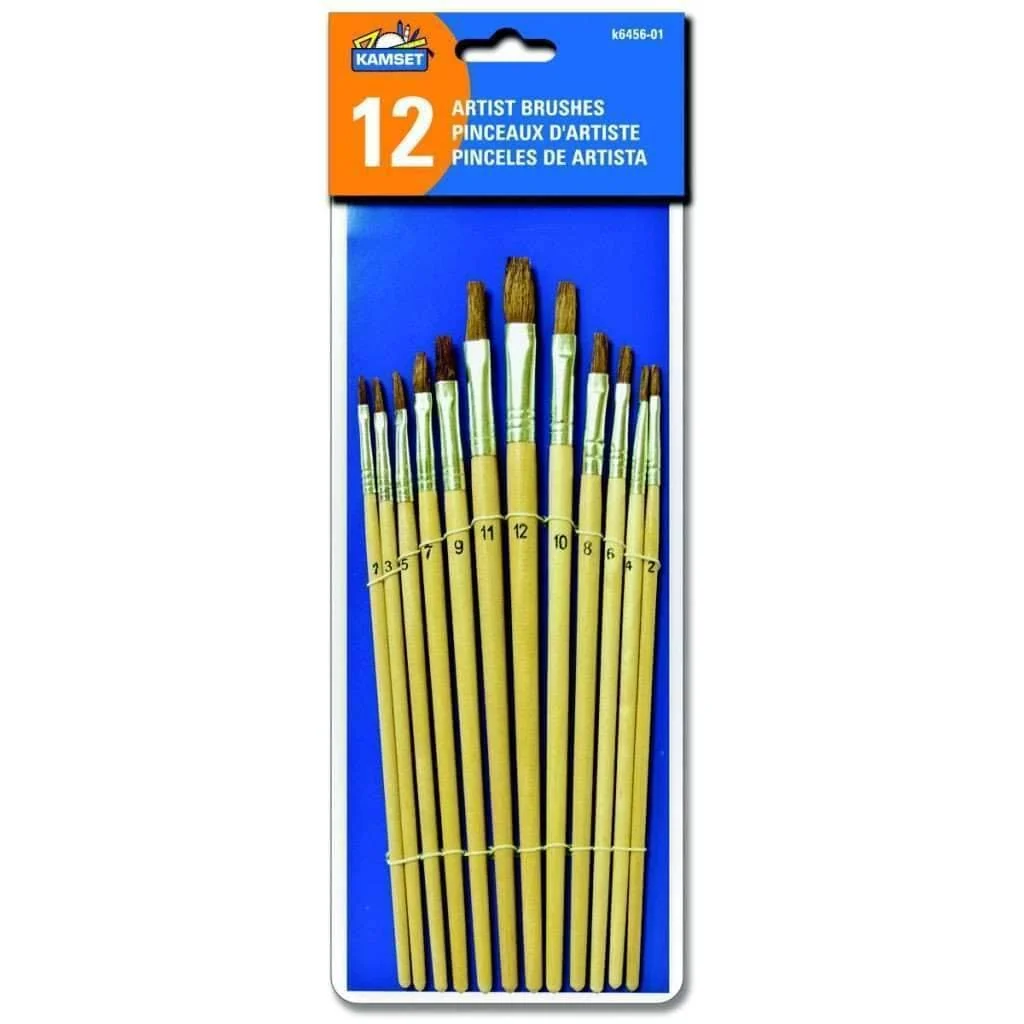 Fine Crafted 12 Artists Brushes Artisan