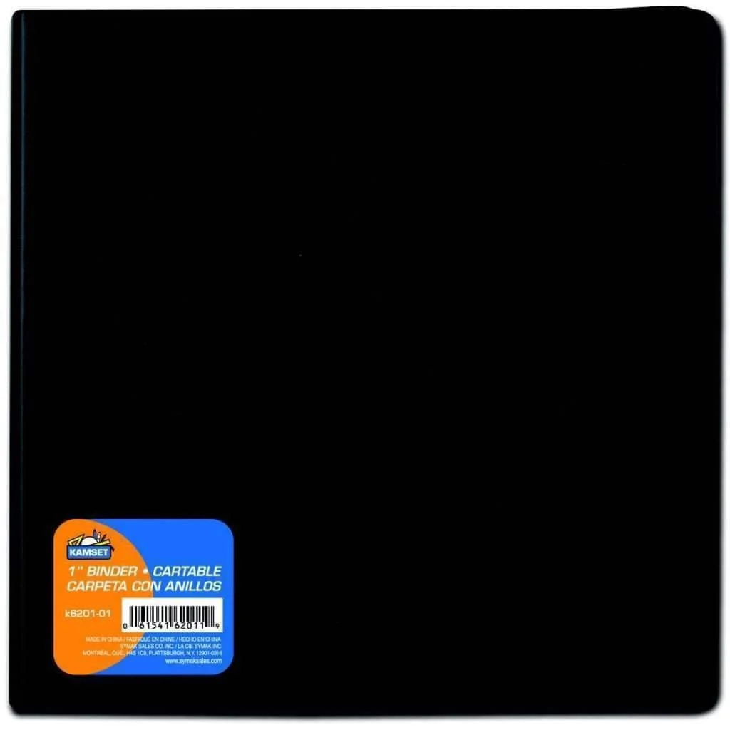 Sustainable 1inch Binder - Black Casual