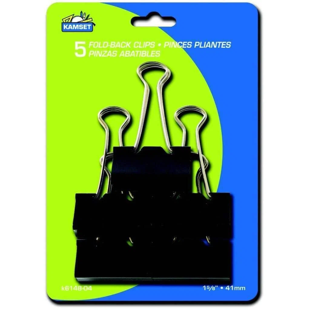 Safe Fold Back Clips 5pcs Unique