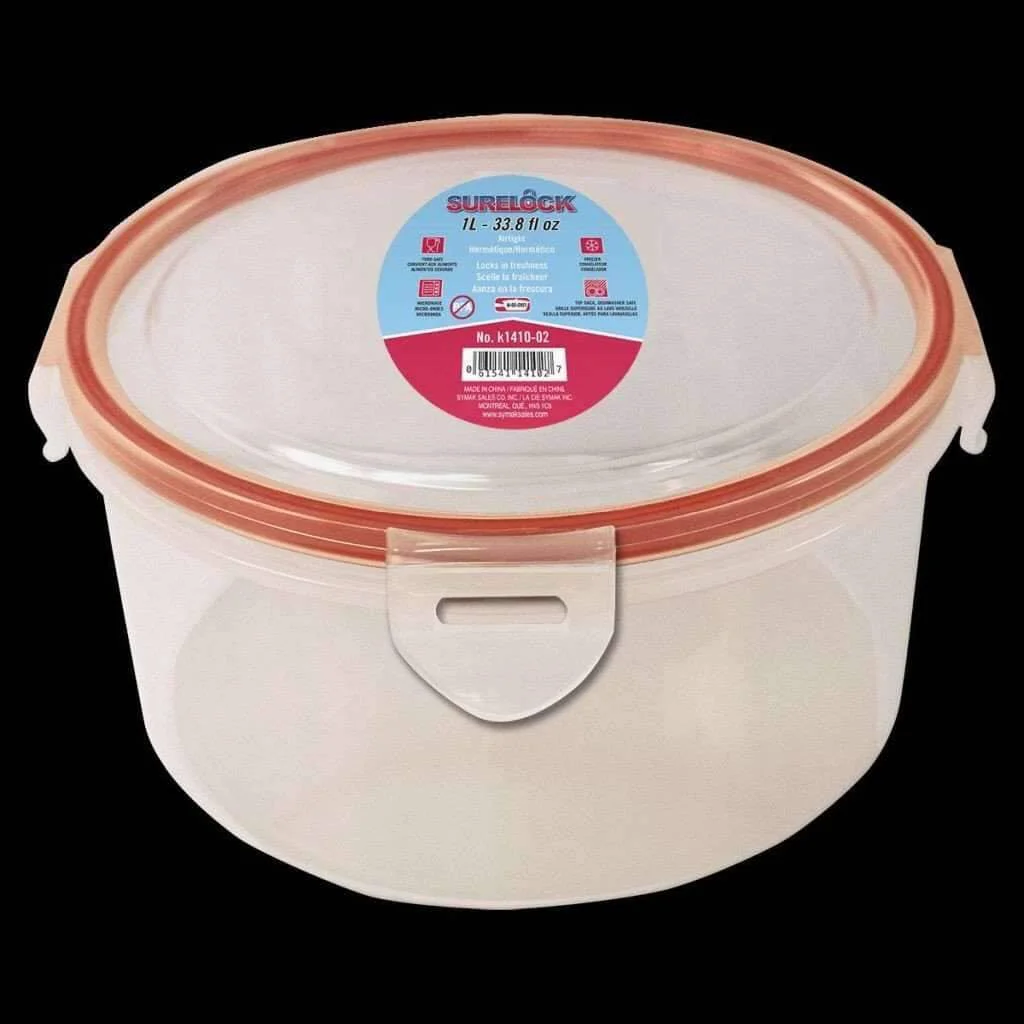 Fine Crafted Surelock Food Container Round 1l Proven