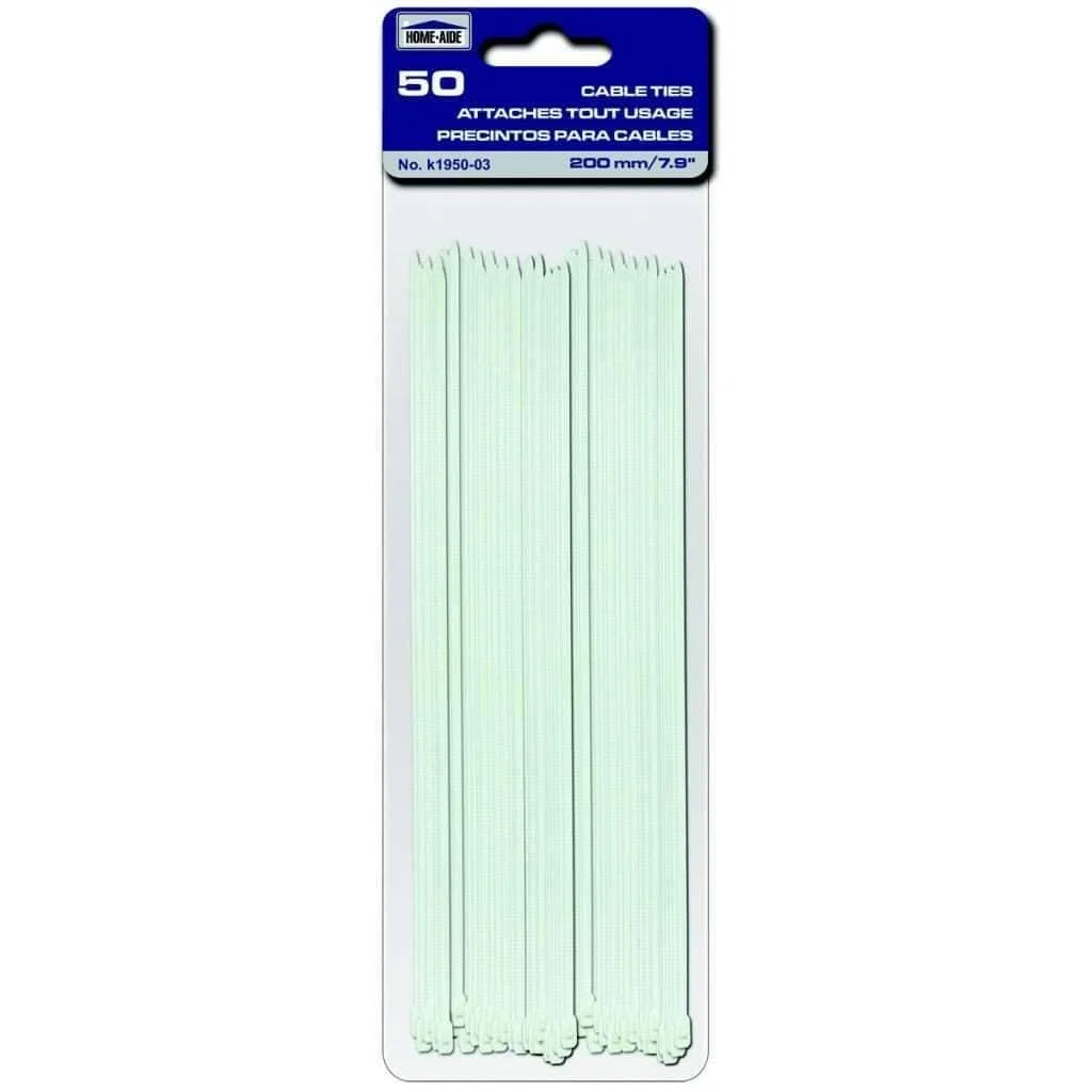 Authentic Cable Ties 200mm 7.9 Inch Breathable