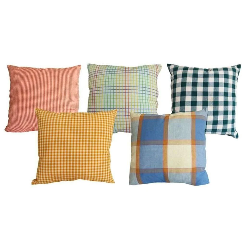 Comfortable Decorative Cushions Asst Plaid And Stripe 18x18 Responsible