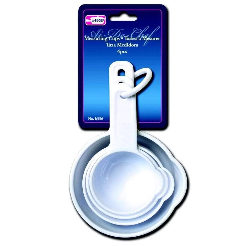 Fine Crafted Measuring Cups 4 Plasic Relaxed