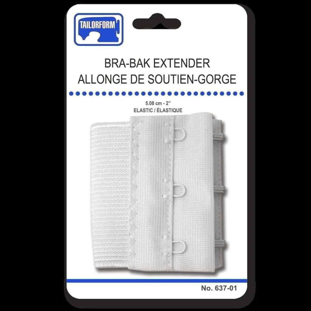 Fashionable 2in Bra Bak Extender White Enhanced
