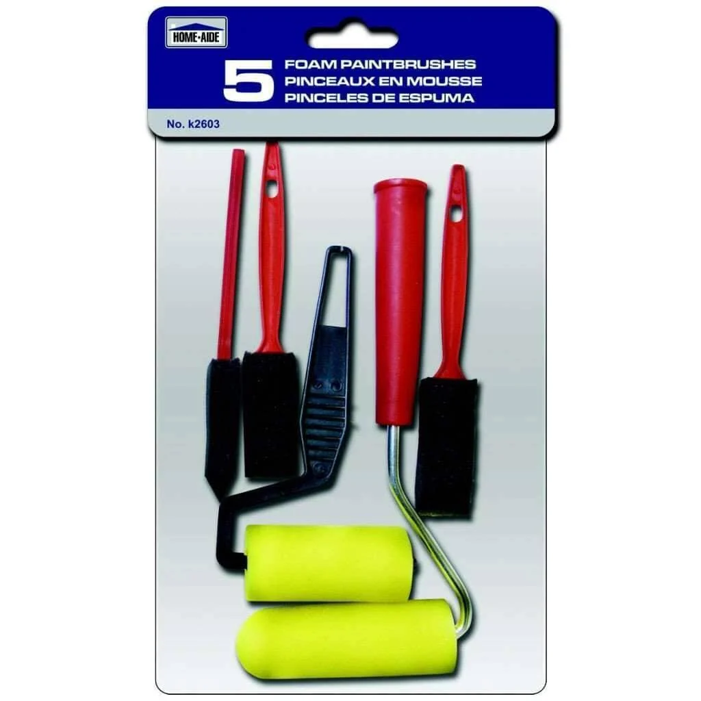 Selected Foam Paintbrushes 5 Crafted
