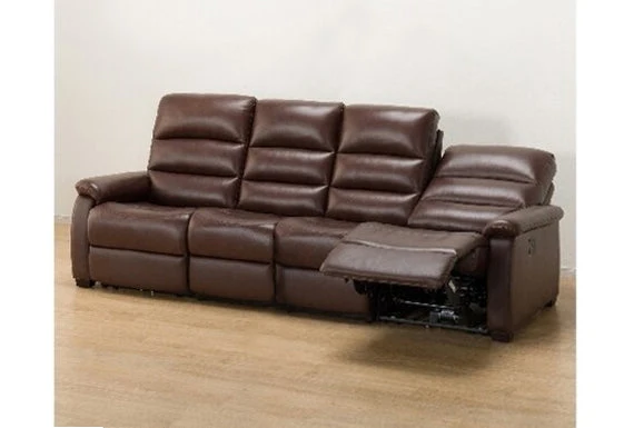 High-Performance 4 SEAT RECLINER SOFA N-BELIEVA BR T-LEATHER Original