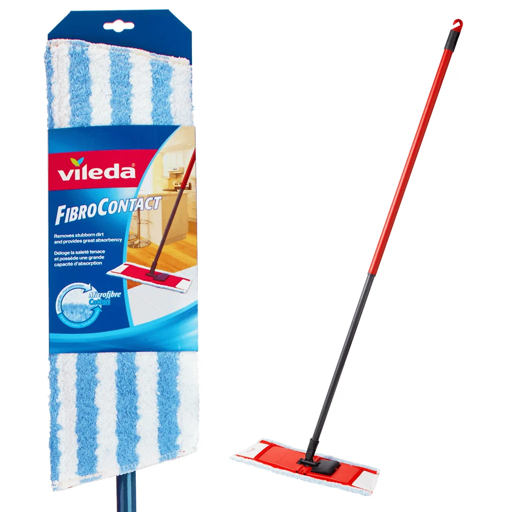 Lightweight Vileda FibroContact Microfiber Flat Mop Effective