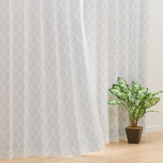 Effective CURTAIN PATTERN2 GY 100X135X2 Minimalist