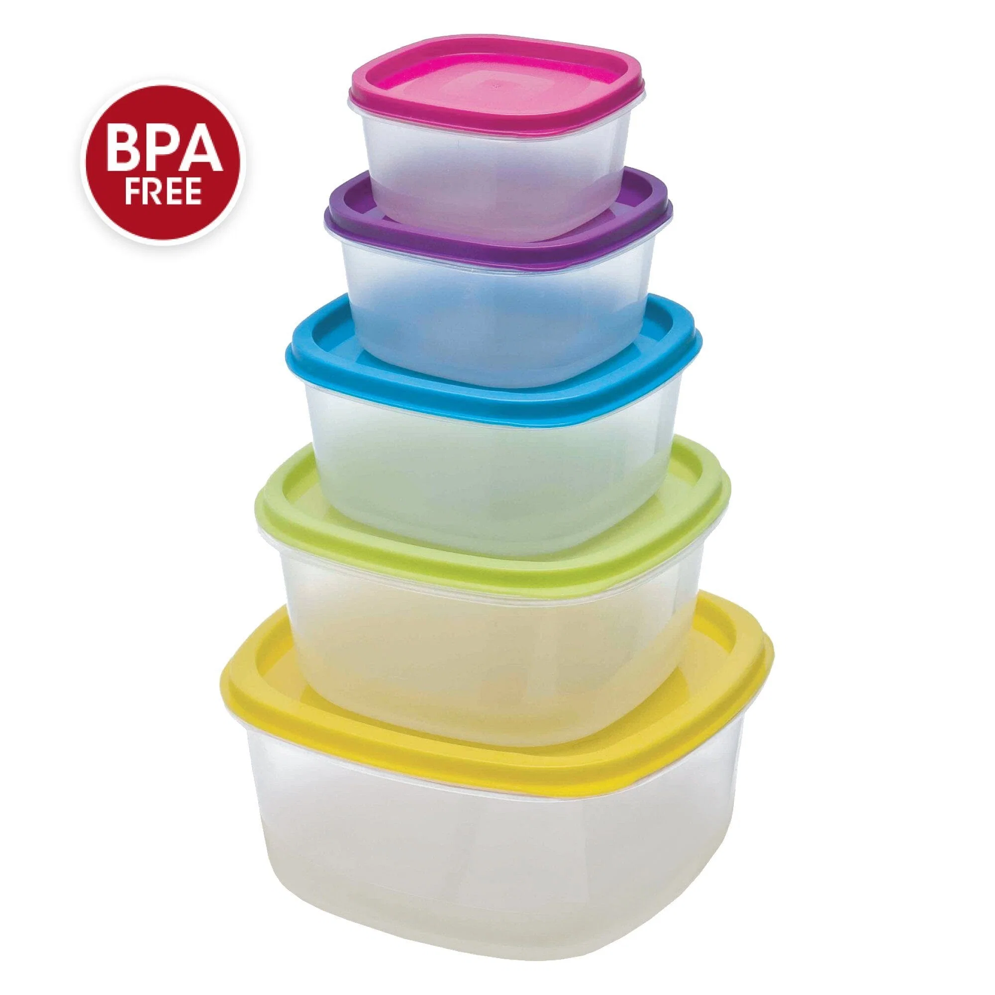 Modern À la Cuisine - 10 Piece Plastic Food Container Set Excellent