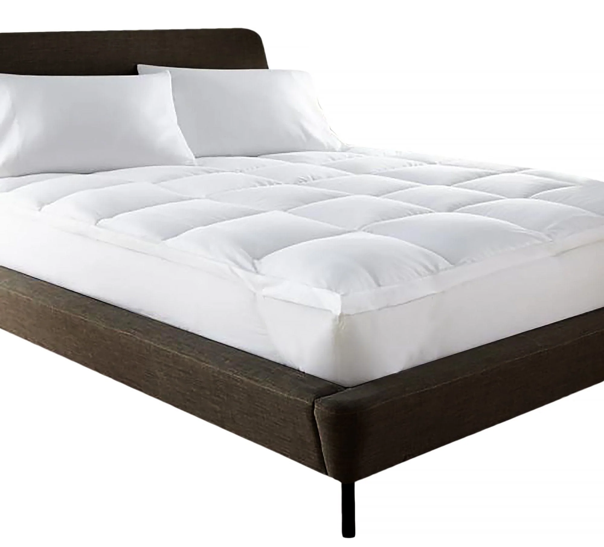 Contemporary Mattress Topper with Duck Feather Fill Secure