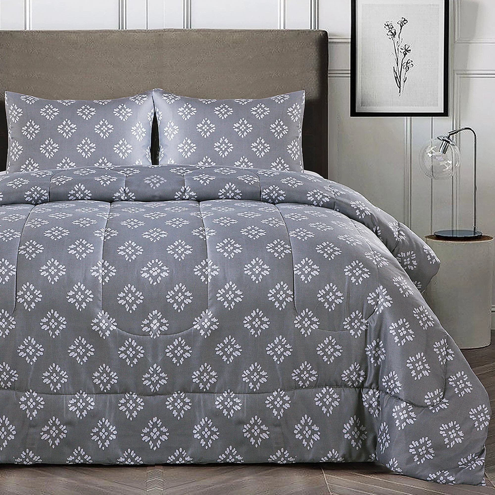 Sophisticated 1 Piece Floral Print Comforter - 6 Assorted Prints Refined