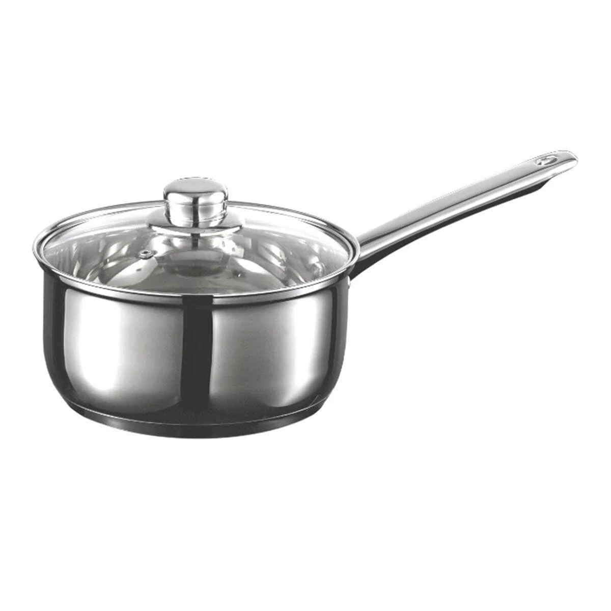 Smooth Starfrit - Stainless Steel 1.7Qt 1.6 L Saucepan with Lid Luxury
