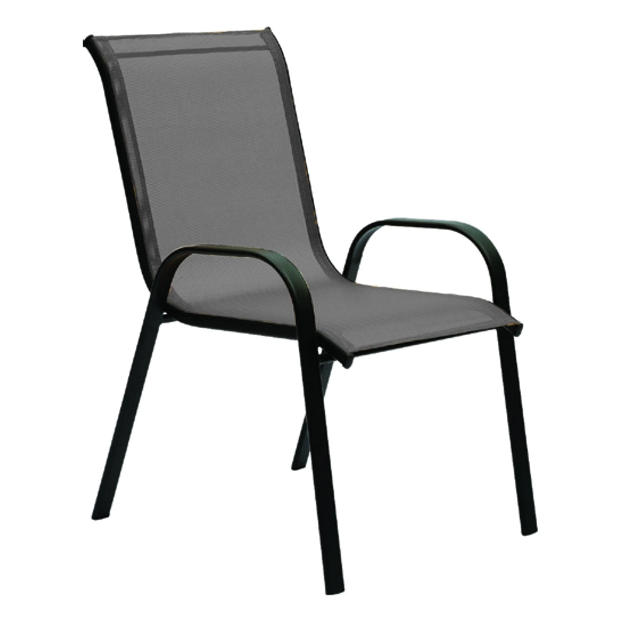 Exceptional Outdoor Stackable Textilene Chair - Grey Certified