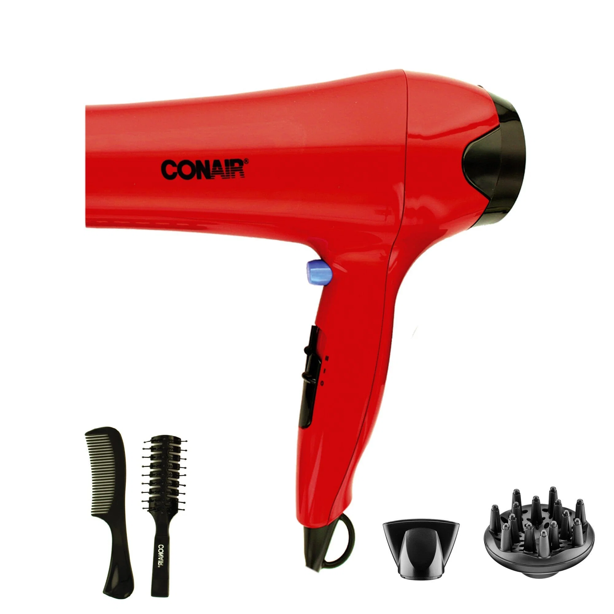 Artisan CONAIR- Hair Dryer with Accessories - Red Minimalist