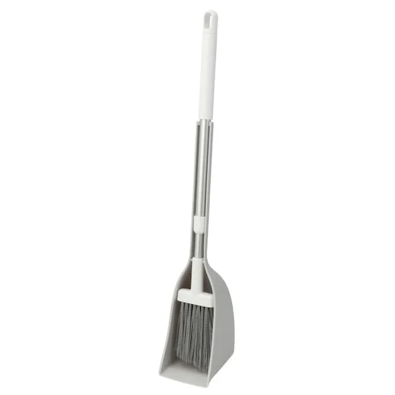 Powerful BROOM AND DUSTPAN SET SLIM GY Minimalist
