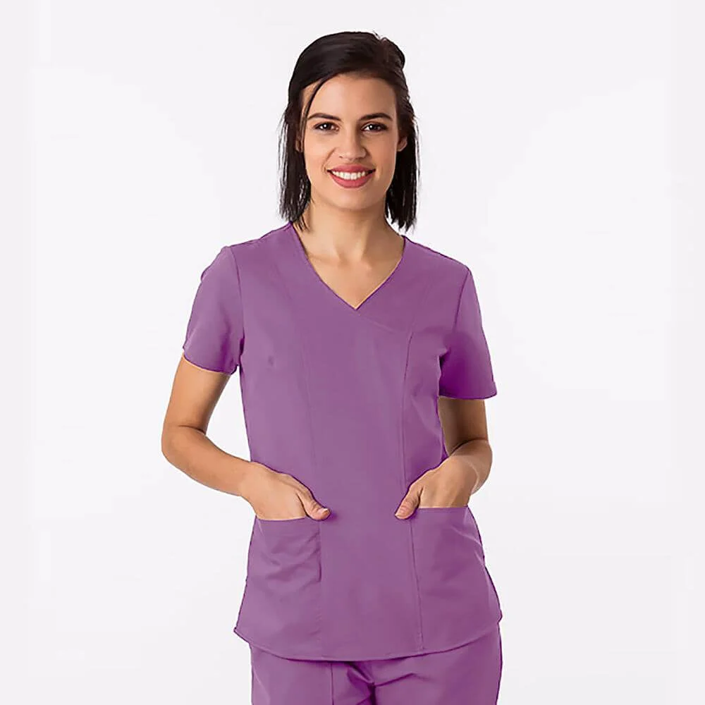 Professional Mauve Scrub Top Advanced