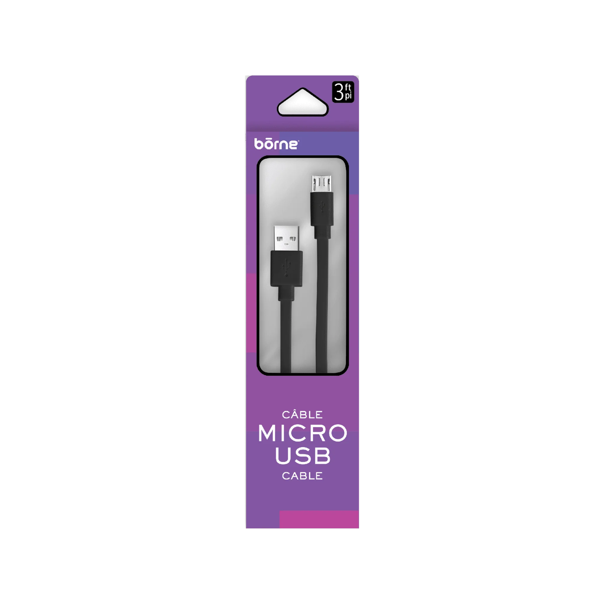 High-End MICRO USB FLAT CABLE 3FT Long-Lasting