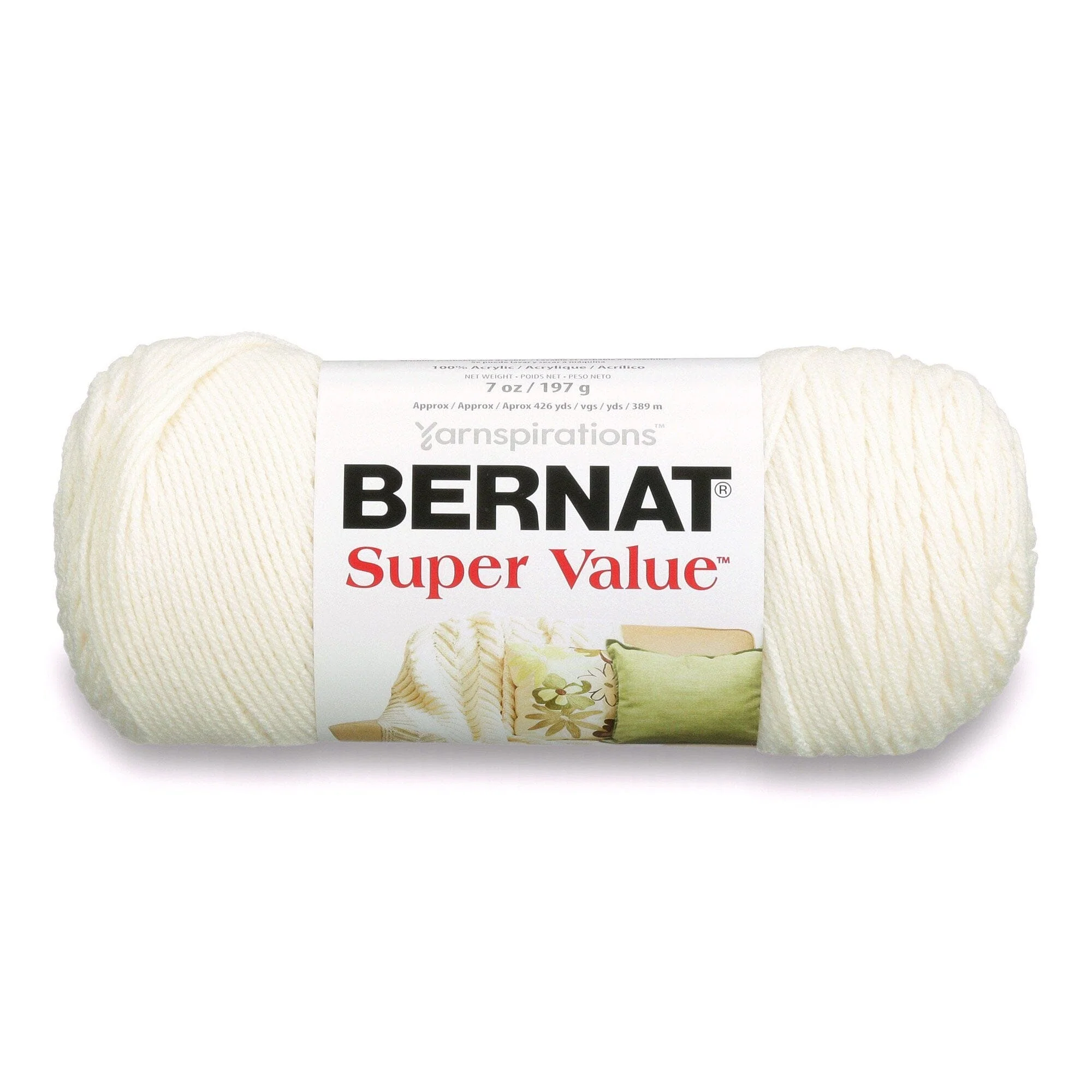 Refined Bernat Super Value 3-197G Natural High-Performance