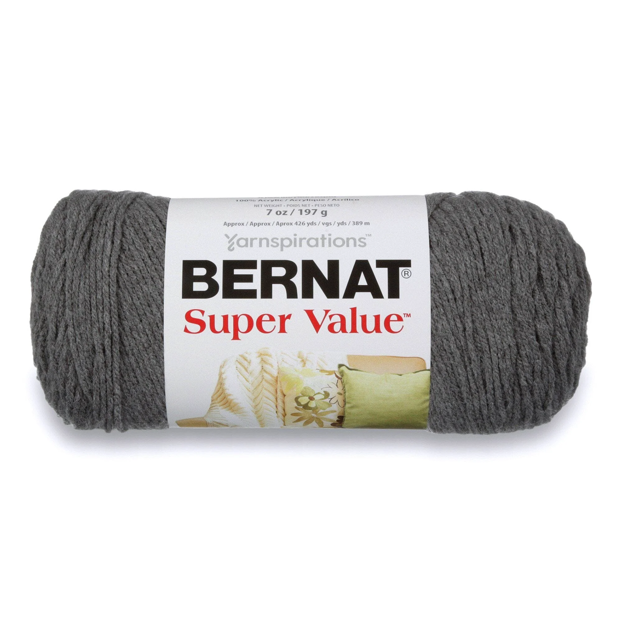 Reusable Bernat Super Value 3-197G True Grey Trendy