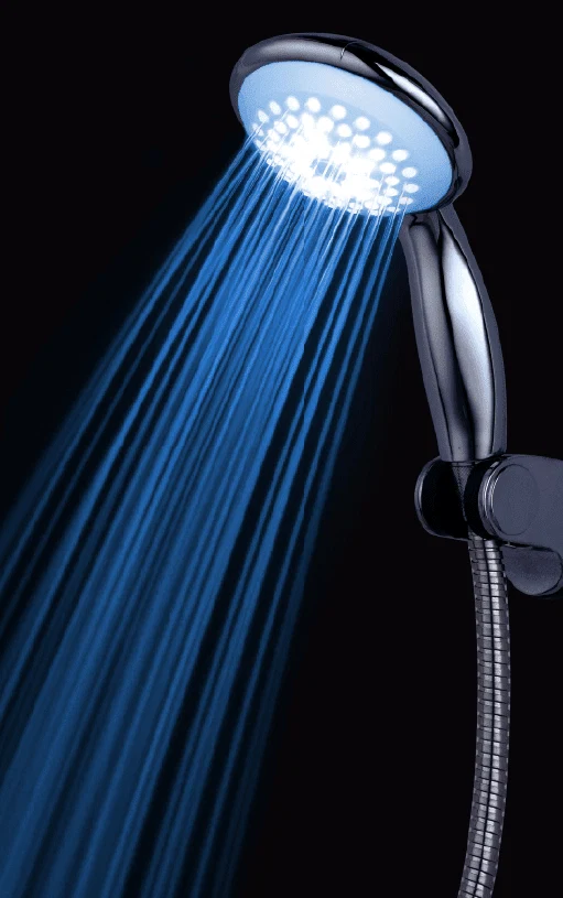 Green Blue LED Shower Head Eco-Friendly