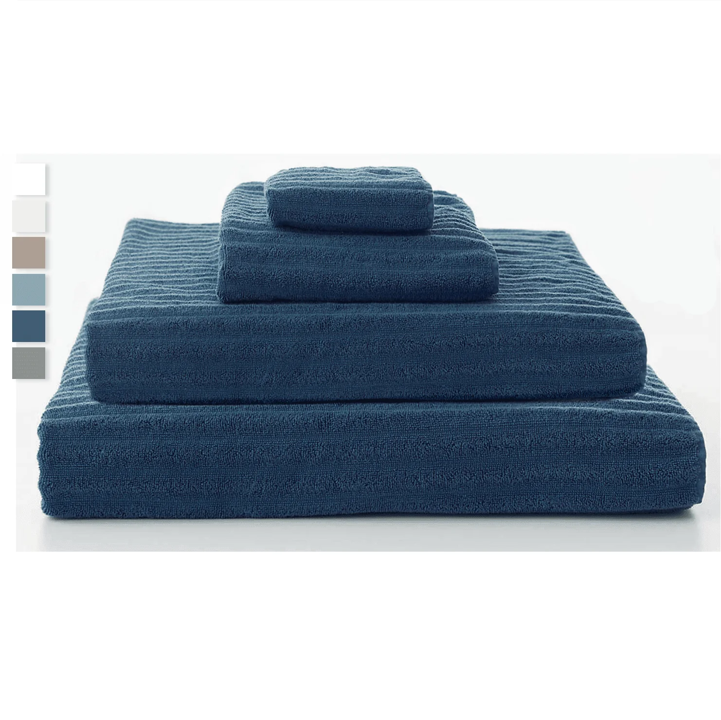 Detailed Lauren Taylor - Ribbed Cotton Towel Environmentally Friendly