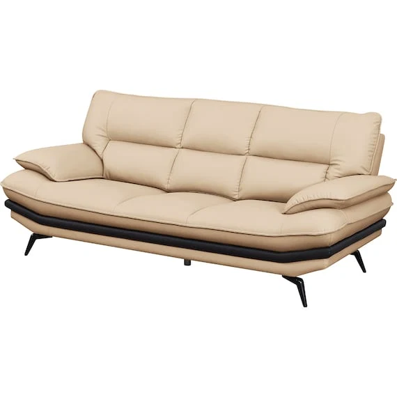 User-Friendly 3P SOFA LOZO KD BE LEATHER Traditional