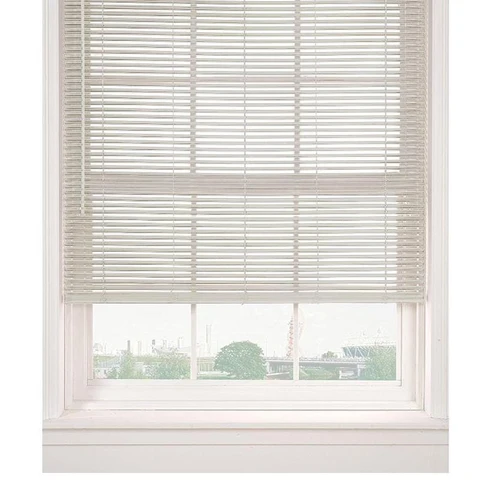 Top-Quality Horizontal Cordless PVC Mini Blinds White Pure